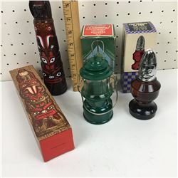 LOT OF 3 BOXED AVON PIECES *BISHOP, TOTEM POLE, COLEMAN LANTERN*