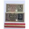 Image 1 : LOT OF 2 NAZI GERMAN BANK NOTES