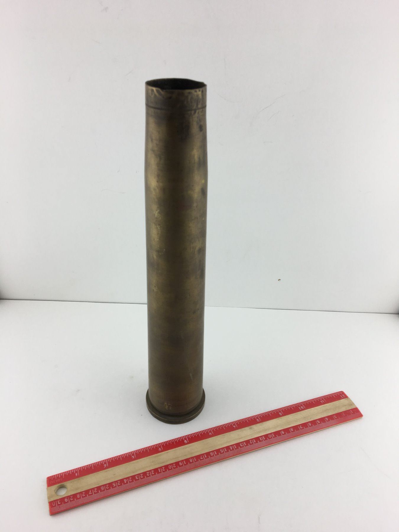 1944 BRASS SHELL CASING (WWII 40MM ANTI AIRCRAFT)