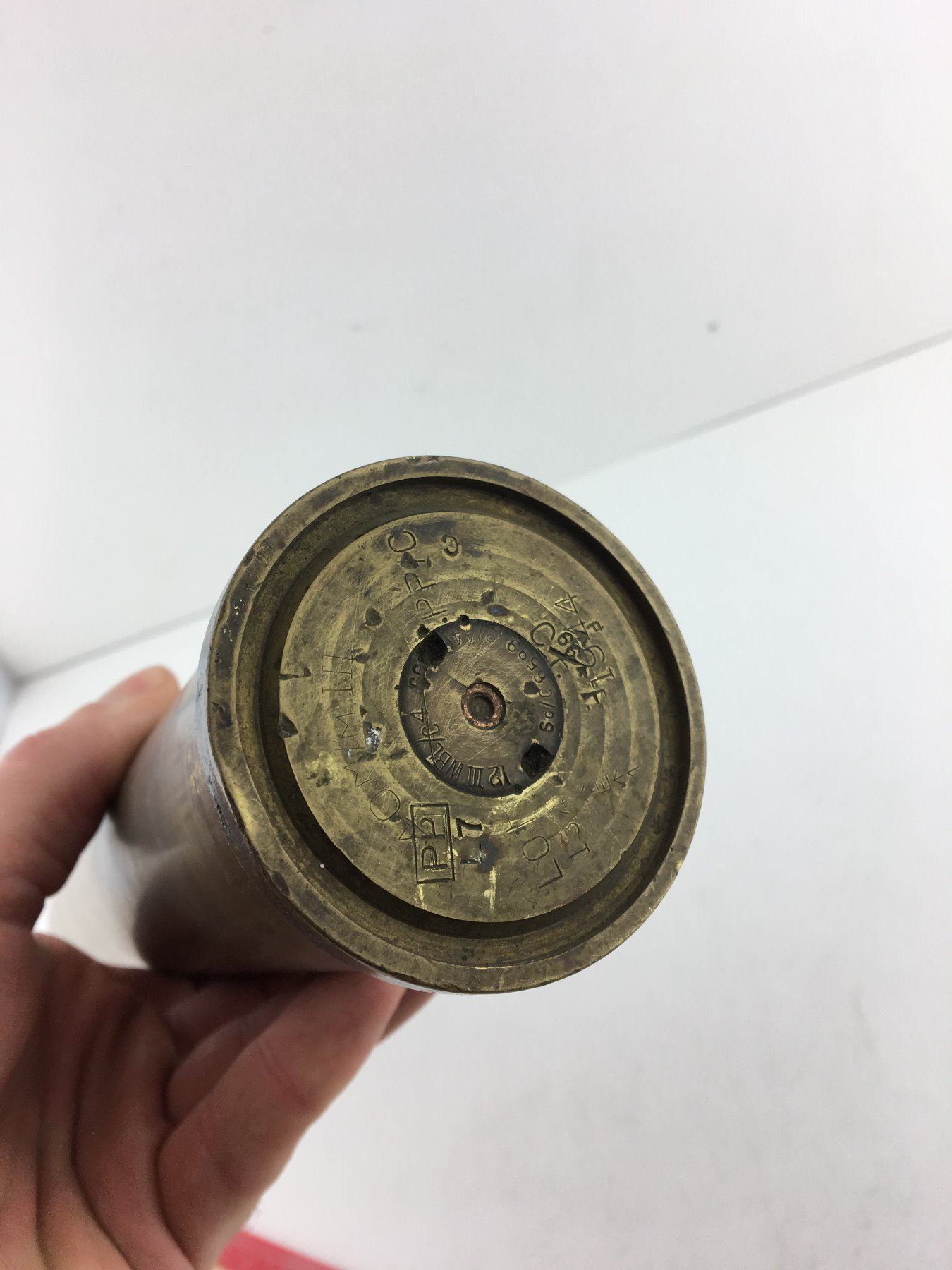 1944 BRASS SHELL CASING (WWII 40MM ANTI AIRCRAFT)