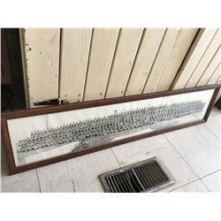 *1942 FRAMED GROUP PHOTO (R.C.A.S.C. GENERAL TRANSPORT COMPANY) *40.5” X 9.5”