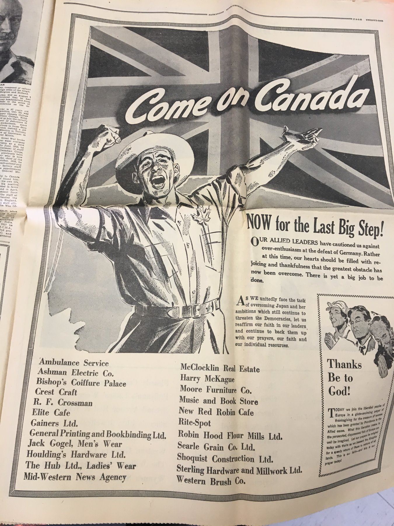 SASKATOON STAR PHOENIX NEWSPAPER WWII GERMANY SURRENDERS MAY 7 1945 SASKATOON STAR PHOENIX NEWSPAPER WWII GERMANY SURRENDERS MAY 7 1945