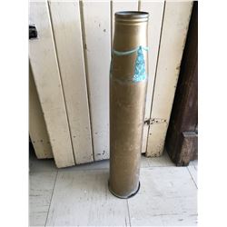 LARGE BRASS SHELL CASING (26” TALL 1962) * HAS BEEN PAINTED *