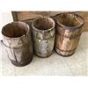 Image 1 : LOT OF 3 WOODEN ‘NAIL’ KEGS