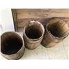Image 6 : LOT OF 3 WOODEN ‘NAIL’ KEGS