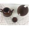 Image 9 : TEA POT W/COZY (CRACKED COZY) *ANTIQUE*