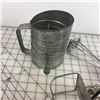 Image 2 : VINTAGE KITCHEN LOT * SIFTER, MIXER, SPICE GRINDER *