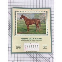ADVERTISING CALENDAR (1963 FEDERAL GRAIN LIMITED) *15 X 13*