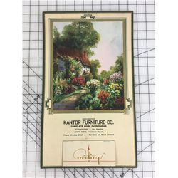 ADVERTISING CALENDAR (1941 VANDIKE( *16 1/2” X 10”*