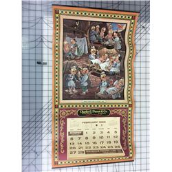 ADVERTISING CALENDAR (1966 CHARLES E. FROSST) “DINGBAT LAND” *26 1/2” X 14”*