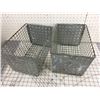 Image 3 : LOT OF 2 ‘VINTAGE’ METAL LOCKER BASKETS