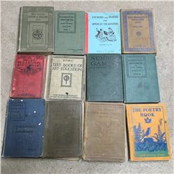 LOT OF SCHOOL BOOKS (ANTIQUE & VINTAGE)