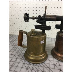 LOT OF 2 ‘ANTIQUE’ BLOW TORCHES