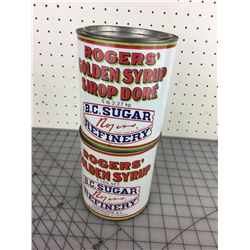 LOT OF TWO 5 LB. ‘ROGERS’ SYRUP TINS