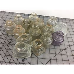 LOT OF GLASS INK BOTTLES