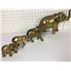 Image 1 : LOT OF 4 BRASS ELEPHANTS
