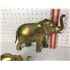 Image 2 : LOT OF 4 BRASS ELEPHANTS