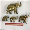 Image 3 : LOT OF 4 BRASS ELEPHANTS