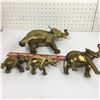 Image 5 : LOT OF 4 BRASS ELEPHANTS