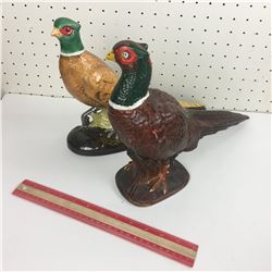 LOT OF 2 PHEASANT FIGURINES