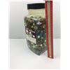 Image 3 : LARGE PLASTIC JAR OF ‘VINTAGE’ MARBLES