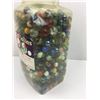 Image 4 : LARGE PLASTIC JAR OF ‘VINTAGE’ MARBLES