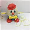 Image 3 : LOT OF 3 VINTAGE FISHER PRICE PULL TOYS * PLAYHOUSE, PHONE, HUMPTY *