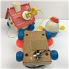 Image 5 : LOT OF 3 VINTAGE FISHER PRICE PULL TOYS * PLAYHOUSE, PHONE, HUMPTY *