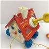 Image 6 : LOT OF 3 VINTAGE FISHER PRICE PULL TOYS * PLAYHOUSE, PHONE, HUMPTY *