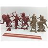 Image 1 : LOT OF COWBOYS & INDIANS 6” PLASTIC TOYS (1960S LOUIS MARX & CO)