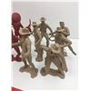 Image 2 : LOT OF COWBOYS & INDIANS 6” PLASTIC TOYS (1960S LOUIS MARX & CO)