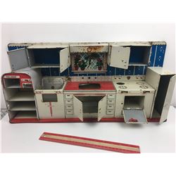 TIN TOY KITCHEN (VINTAGE)