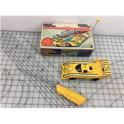 VINTAGE RADIO CONTROL ‘PORSCHE GOODYEAR’ CAR TOY (UNTESTED)