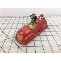 1940S SUNRUCO MICKEY MOUSE FIRE TRUCK (VICEROY TOY)