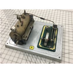 STEAM ENGINE TOY (WESTERN GERMANY) *SUPER CONDITION* (JOHN DEERE IS ONLY A STICKER)