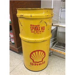60 LITRE SHELL OIL BARREL CAN (STANDS 27”)