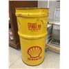 Image 1 : 60 LITRE SHELL OIL BARREL CAN (STANDS 27”)