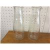 Image 1 : PINT SIZED MILK BOTTLES (LOT OF 2 SASKATCHEWAN CREAMERIES EMBOSSED)