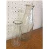 Image 1 : LOT OF 2 VINTAGE PURITY MILK & CREAM EMBOSSED BOTTLES, (QUART &1/2 PINT)
