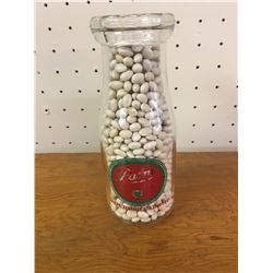 PALM DAIRIES’ 1/2 PINT ADVERTISING MILK BOTTLE “ART PEOPLE DRINK MILK”