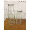 Image 5 : LOT OF 2 ‘PRIMROSE’ DAIRY POOL ADVERTISING MILK BOTTLES PINT & 1/2 PINT