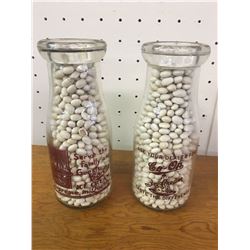 LOT OF 2 DIFFERENT ‘CO-OP CREAMERY’ 1/2 PINT MILK CREAM BOTTLES