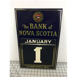ADVERTISING PERPETUAL CALENDAR (BANK OF NOVA SCOTIA) *TIN COMPLETE *