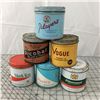 Image 1 : LOT OF 6 ‘VINTAGE’ TOBACCO TINS * PLAYERS, VOGUE, PICOBAC *