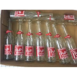 LOT OF 9 ‘VINTAGE’ POP SHOPPE SODA BOTTLES