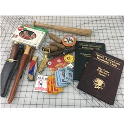 MISC LOT *KNIVES, CIGARETTE PAPETS, COKE CARDS *