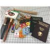 Image 1 : MISC LOT *KNIVES, CIGARETTE PAPETS, COKE CARDS *