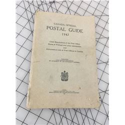 1947 CANADA OFFICIAL POSTAL GUIDE *RULES REGULATIONS, RATES, ETC.*