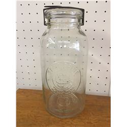 ANTIQUE J.H.S. CO TRUE FRUIT SEALER JAR
