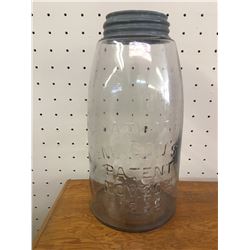 ANTIQUE ATLAS MASON JAR PATENT 1858 *LIGHT PURPLE*
